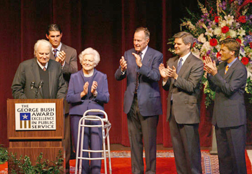 葛培理獲前美國總統頒「最高榮譽」