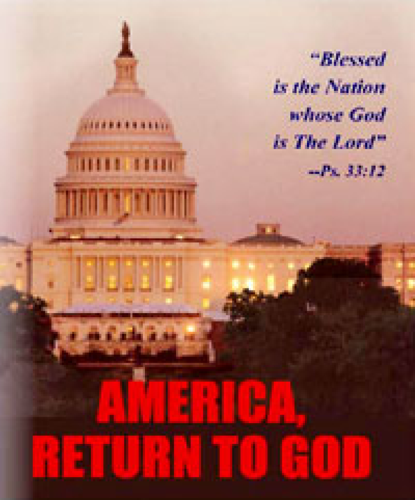 AMERICA, RETURN TO GOD!45萬冊於本週寄出
