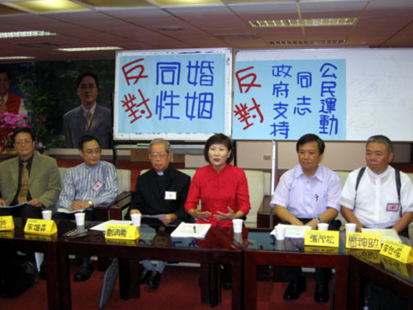 台北牧者吁马英九审慎考虑同志运动后果