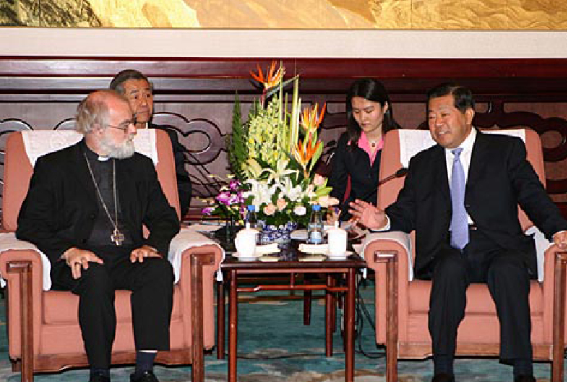 威廉斯大主教與中國政協主席賈慶林北京會晤