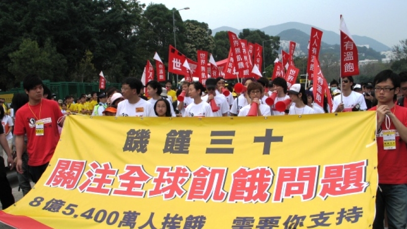 3,600營友「飢餓行」為飢餓孩子發聲