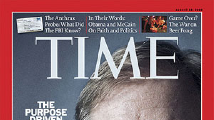 《時代週刊》封面故事訪問華理克牧師的全球抱負(上)