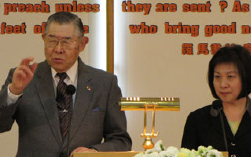 资深牧者孙约翰勉励信徒将「爱主」放首位