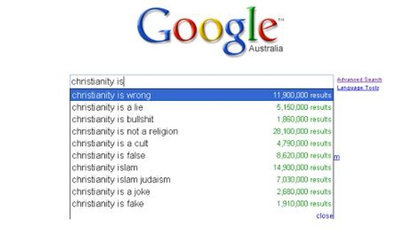 GOOGLE搜索对各宗教待遇不同惹非议