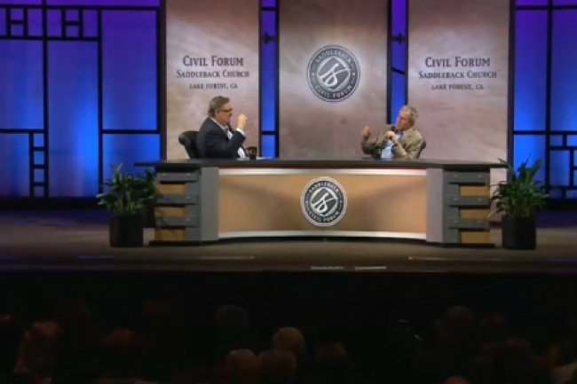 前美國總統布殊與華理克牧師暢談領袖原則