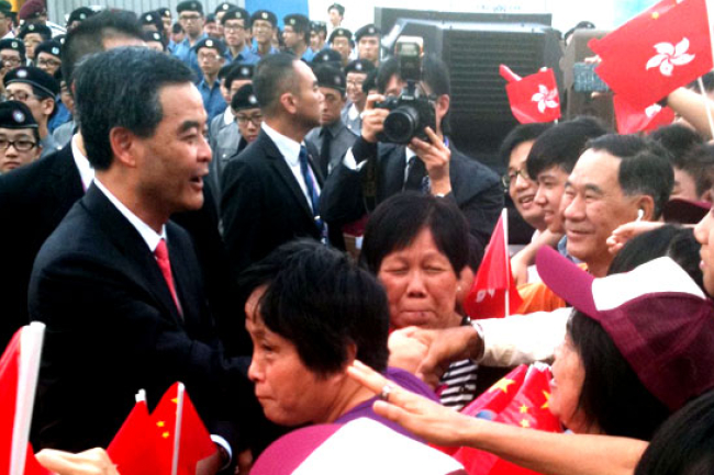 第四任特首梁振英就職