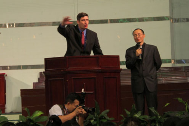 葛培理長孫葛衛理中國深圳最大教堂證道