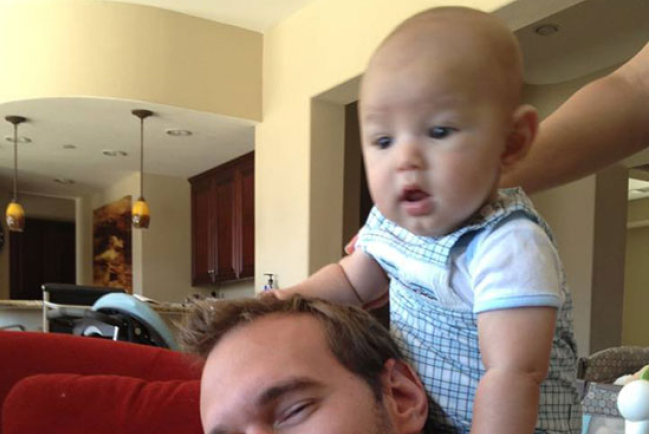 力克父親節臉書晒喜悅父子照