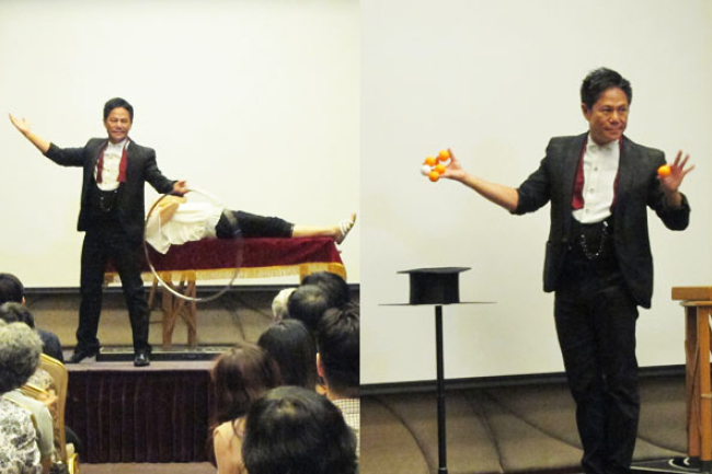 「神奇聖誕」佈道會動員 魔術大師鄺健雄即席獻技