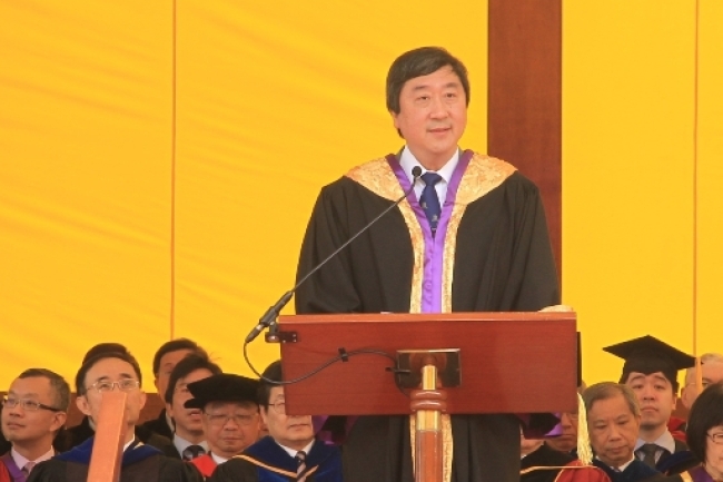 沈祖堯中大畢業禮演辭：成為有理想的人物！