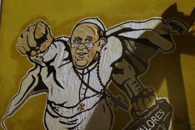 「超人教宗」現身羅馬街頭 梵蒂岡表肯定