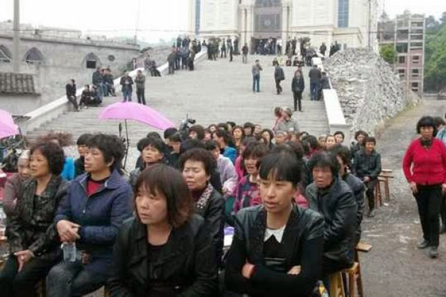 政府食言擬強拆三江教堂 溫州教會禁食禱告