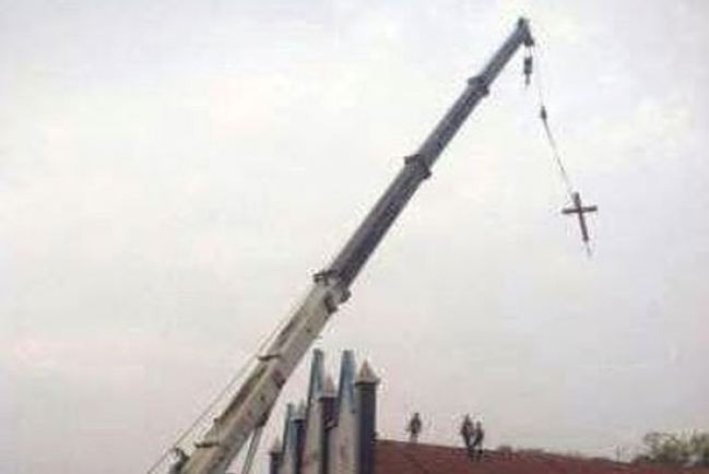 浙江天主教堂被鏟平 基督教堂十字架遭拆