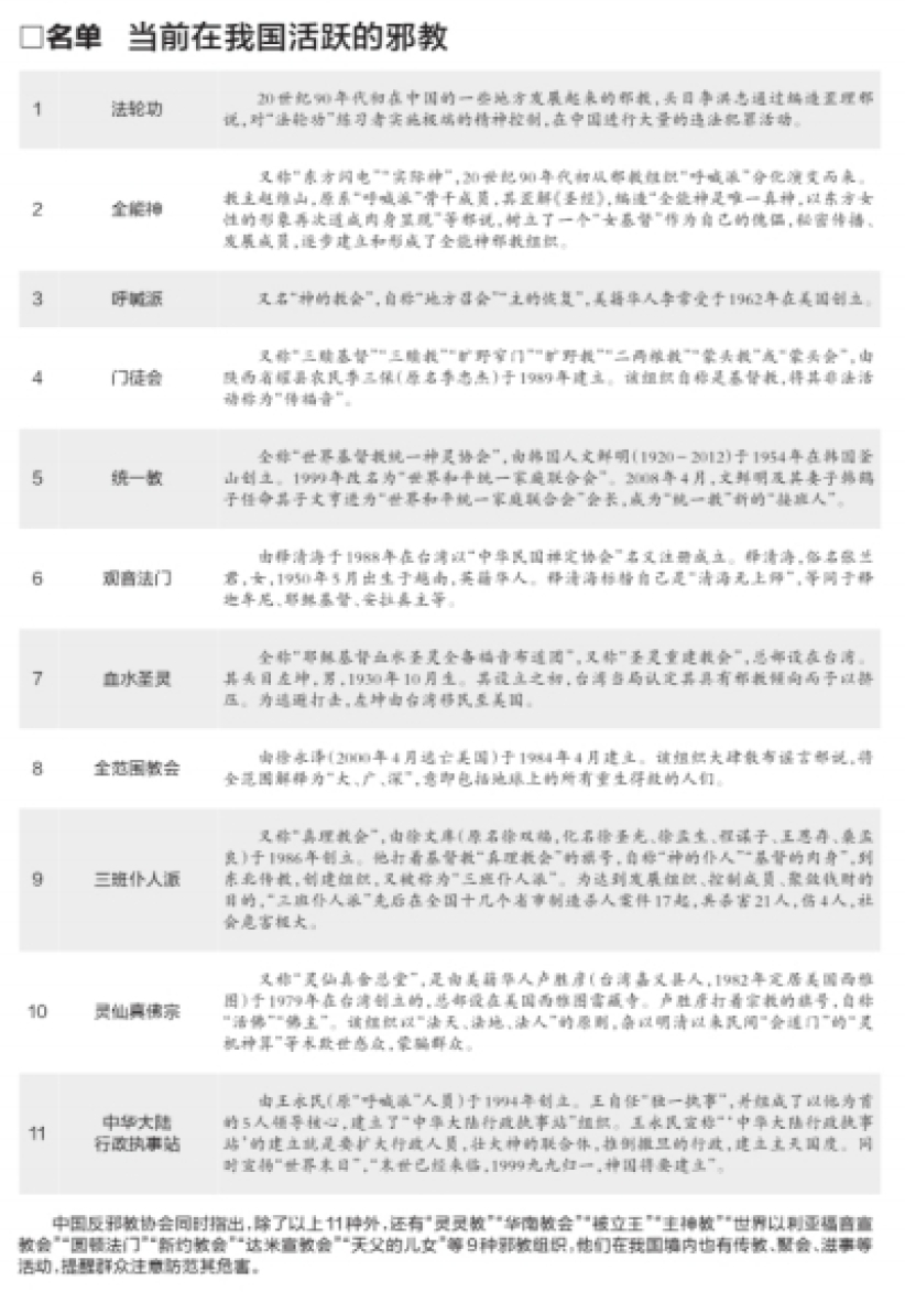 台北地方召會反對被大陸打為「呼喊派」