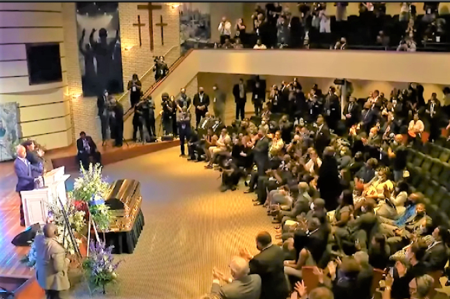 美國警暴案黑人追思會 民權牧師籲延續「我有一個夢」