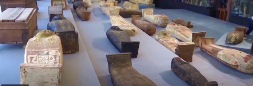 埃及出土百具彩绘木棺 蔡春曦：雅各约瑟遗体木乃伊式防腐