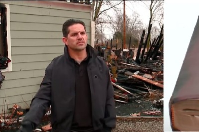 神蹟！警官家居大火 聖經完整無缺