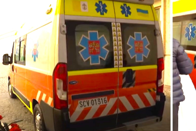 梵蒂岡救護車送贈烏克蘭