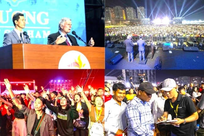 「春季主愛」降臨越南 葛福臨佈道會奮興4千人