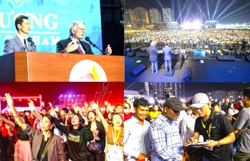 「春季主愛」降臨越南 葛福臨佈道會奮興4千人