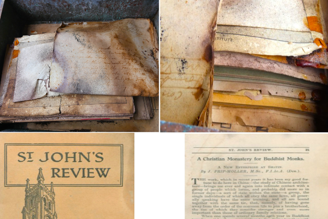 道風山時間囊開啟解封百年文獻圖庫