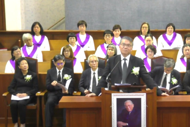 韋理信牧師追思禮：曹偉彤院長緬懷師生情 讚揚熱愛教育