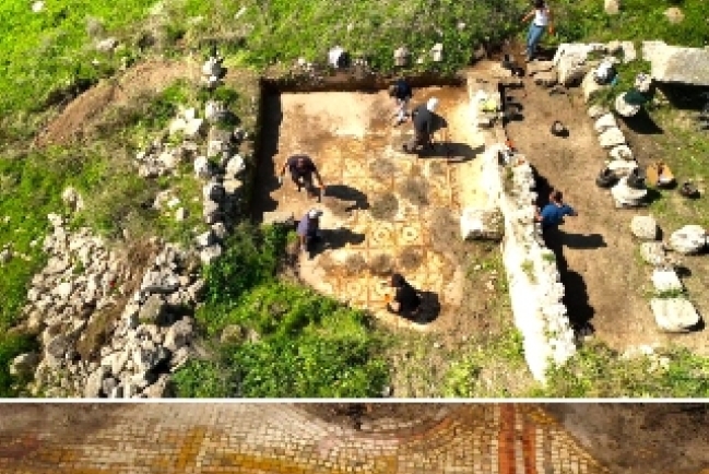 以色列國家步道發現罕見古老馬賽克地板