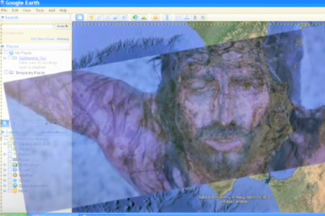 耶穌受難臉容出現在谷歌地圖 !？ 10萬人次點擊