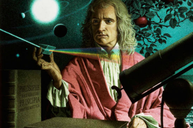 科學家牛頓 手指結構證上帝存在