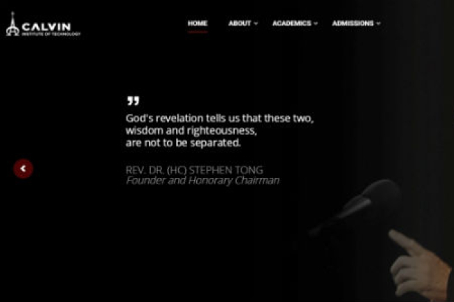 唐崇榮牧師創立加爾文理工學院 專業領域發揮基督精神