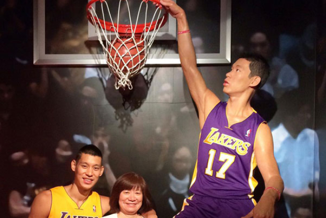 林書豪26歲慶生禮物 蠟像造型公仔齊亮相