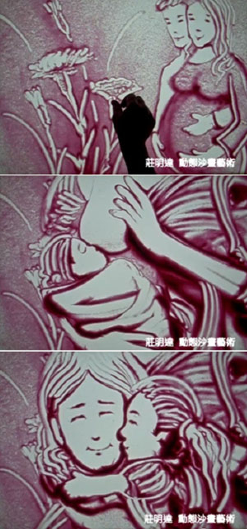 福音沙画师庄明达 作画表达母亲爱栩栩如生
