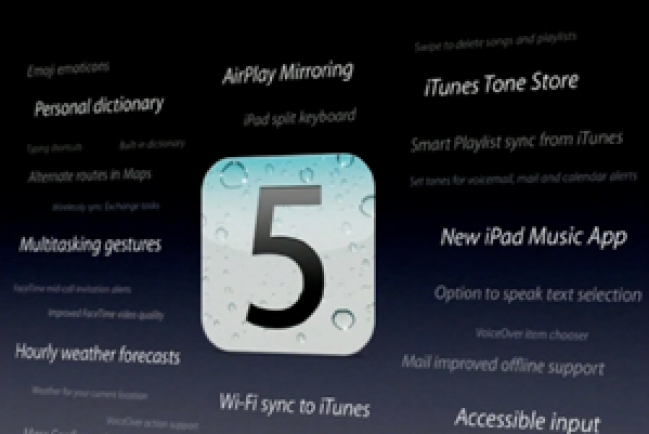 iOS 5蘋果作業系統升級版推出