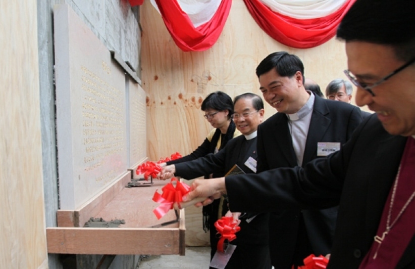 崇基神學院新聖堂奠基 各宗派領袖出席