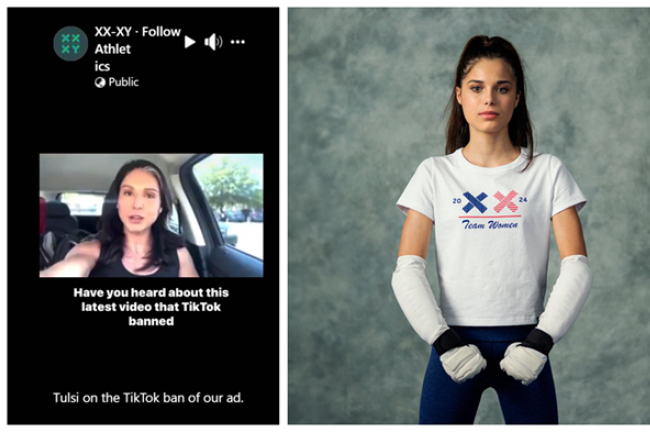 TikTok刪除「禁止男跨女運動廣告」引發爭議