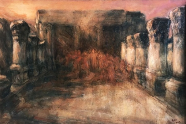 【當代藝粹】黃斌:《從公元30年至今的迦百農會堂》——油畫欣賞及藝術創作理念