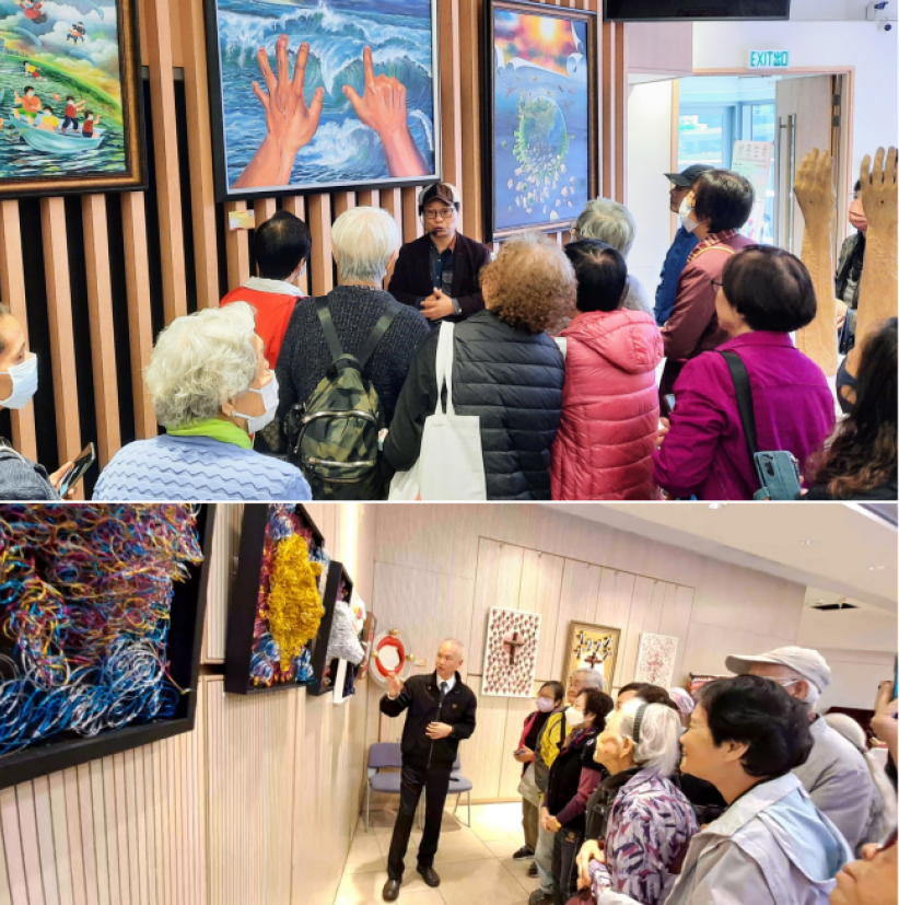 「燃亮生命爱与光艺术展」44件艺术品进驻观潮浸信会点亮社区