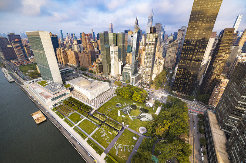 聯大揭幕 巨型環保藝術激發各國共建世界