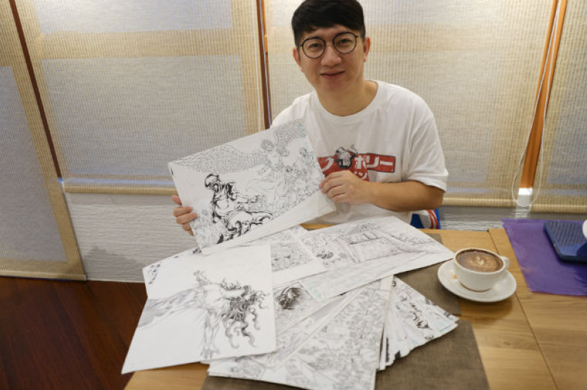 深入旷野探耶稣？ 张文伟赴以色列悟灵感画《我是王》