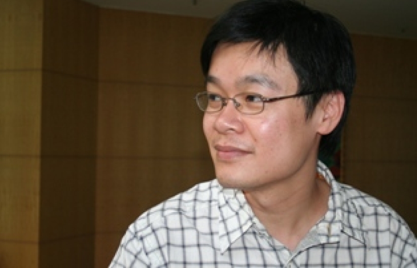 敬拜台下的霍志鵬