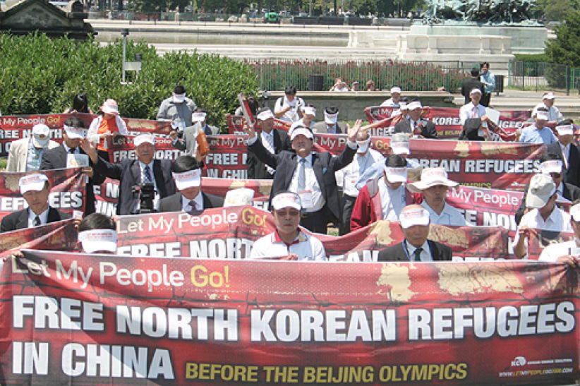 韓國教會於華盛頓聯合遊行 要求中國釋放北韓難民