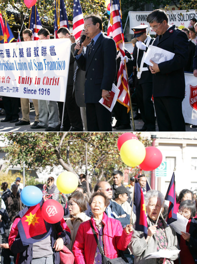 三藩市救世軍「見證基督大遊行」主愛傳遍華埠 