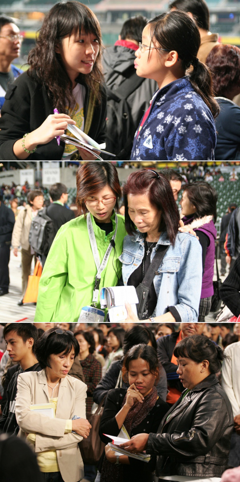 12万人同听福音信息 决志者海涌球场