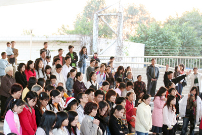 深圳教會公開場合舉辦大型聖誕慶典