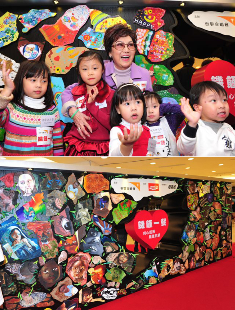 齐齐绑起大筷子支持「饥馑」 「哭墙」变「Hope墙」