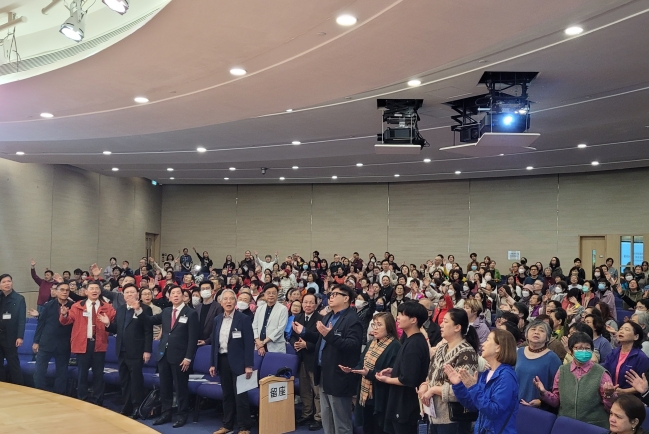 香港基督教界聯合祈禱會為立法會選舉守望