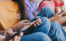 young people using social media