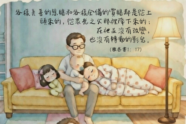 【守護家庭365】常常喜樂，各樣美善的恩賜和各樣全備的賞賜都是從上頭來的