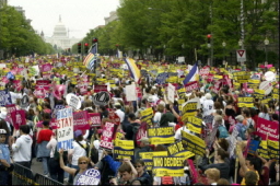 基督徒加入支援墮胎的遊行隊伍