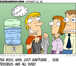 老闆被提了,我們的擔心都消失了。